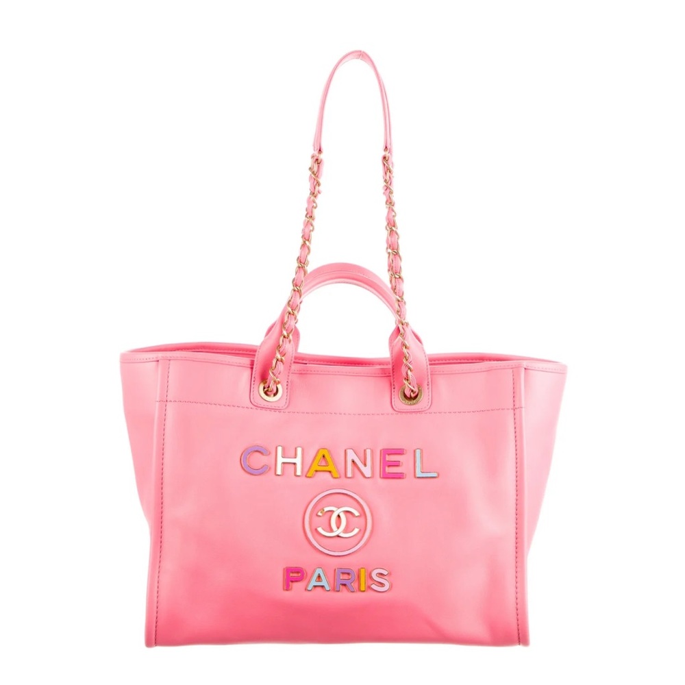 Barbie Pink Chanel Large Deauville Shopping Tote - Picture 2 of 15